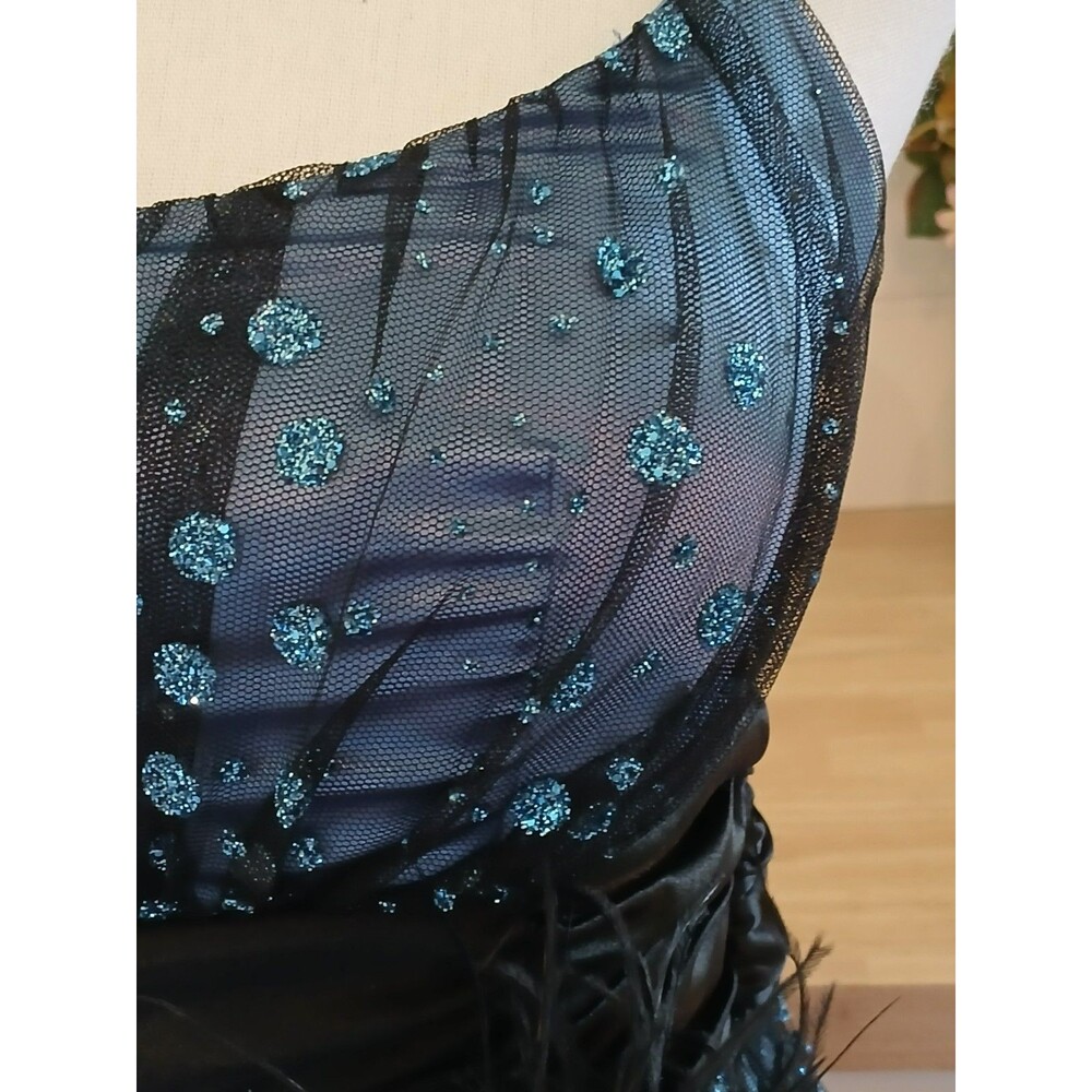 B. Darlin Cocktail Party Dress Prom Wedding Sequin Tool Overlay Size 3/4 Zipper - Picture 8 of 16